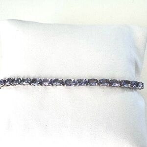 925 Tanzanite Tennis Bracelet